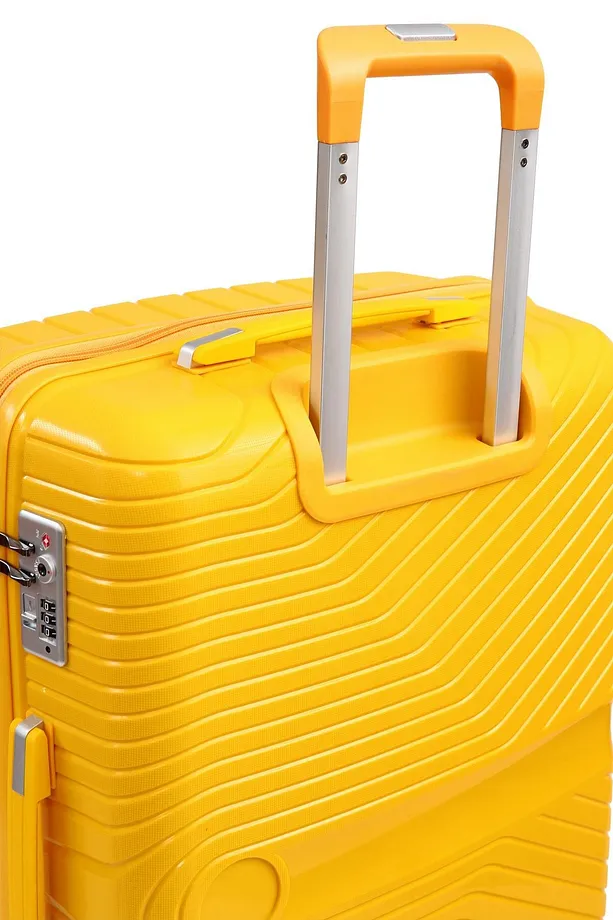 ÇÇS 5239 Polipropilen 3'lü Valiz Seti - Sarı