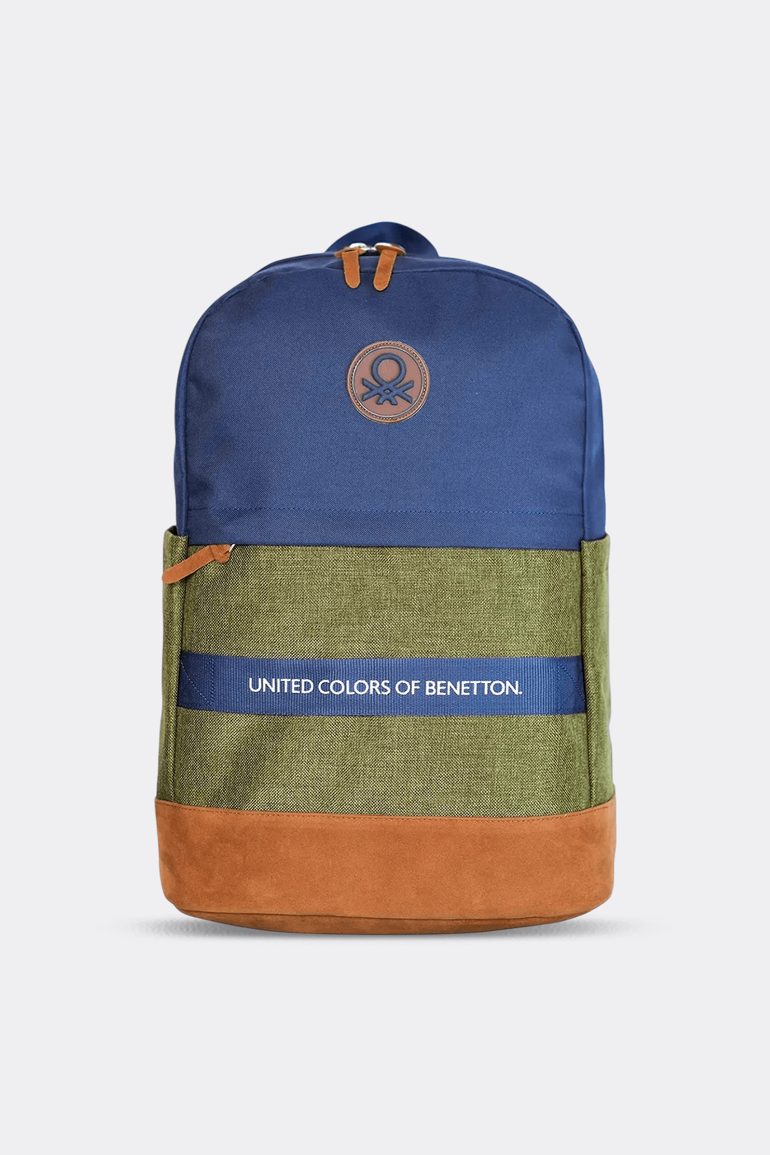 Benetton Retro Erkek Çocuk Sırt Çantası Lacivert-Yeşil 13072