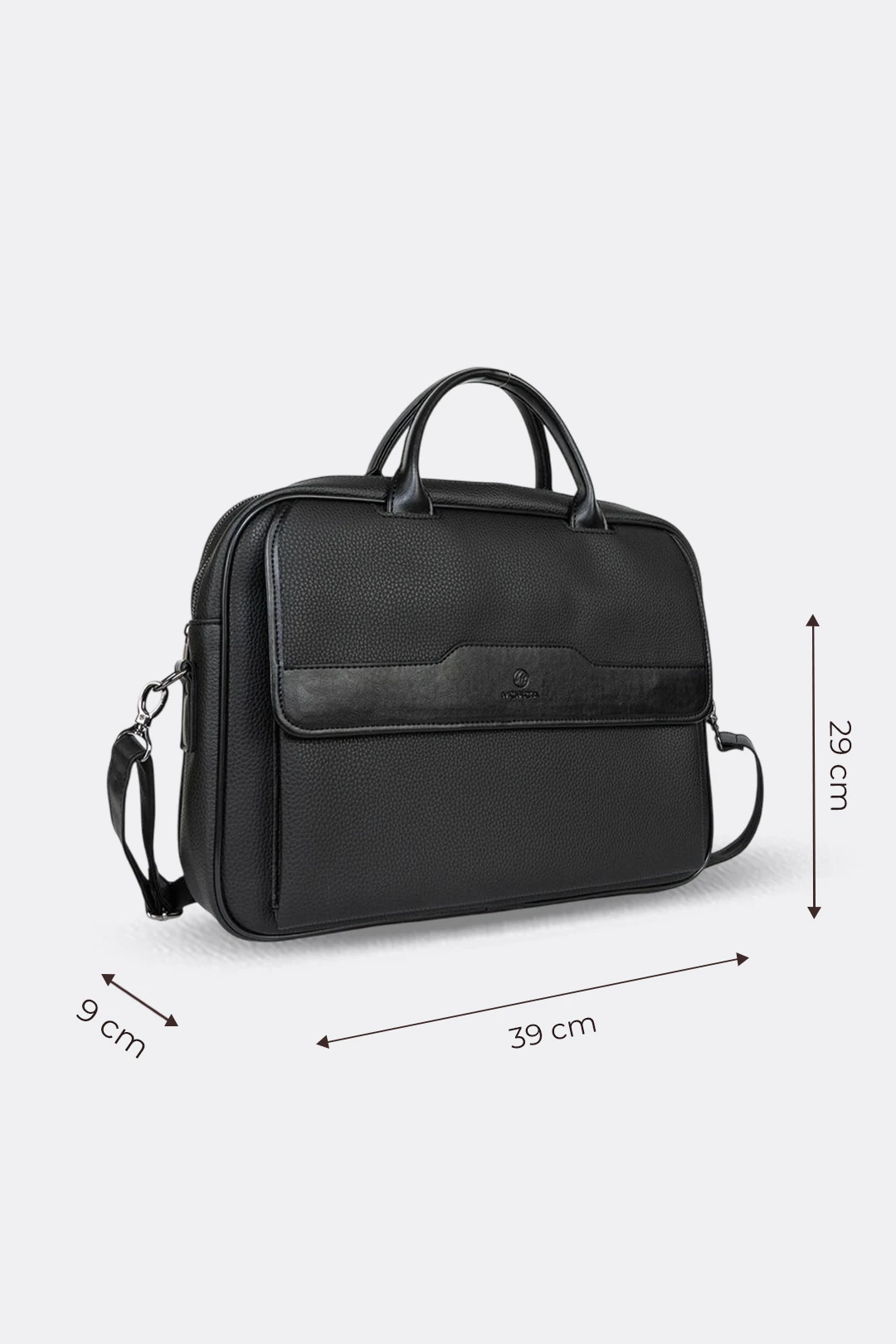 Siyah Evrak Çantası Laptop Bölmeli