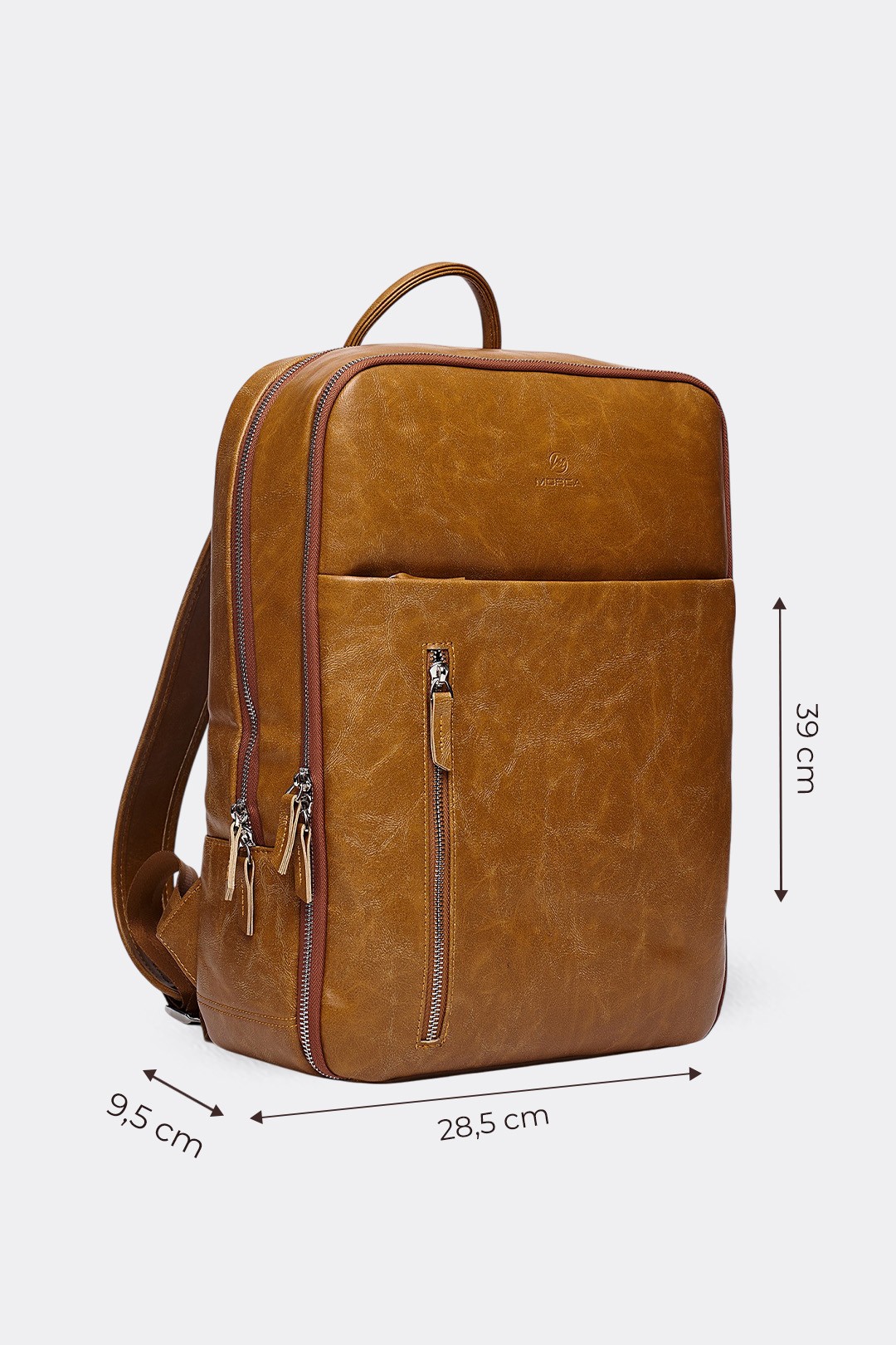 Organizer Premium Deri Sırt Laptop Çantası Unisex