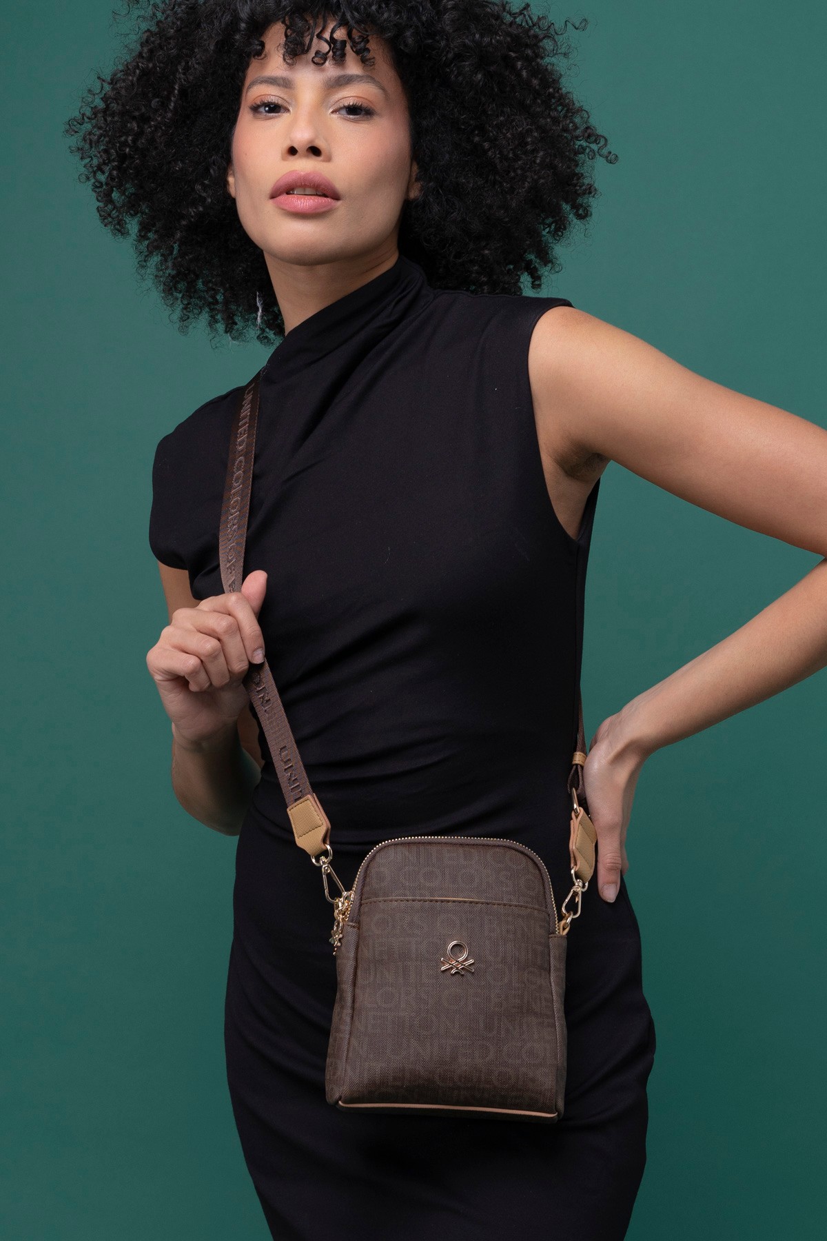 Benetton Kadın Çapraz Çanta BNT_1294 - Kahve-Camel