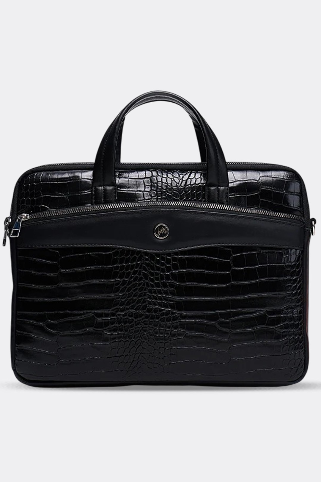 Unisex 13" & 14" Laptop Evrak Çantası Siyah Kroko