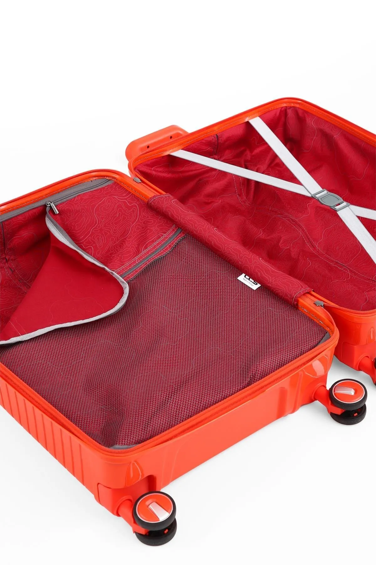 ÇÇS 5239 Polipropilen 3'lü Valiz Seti - Turuncu