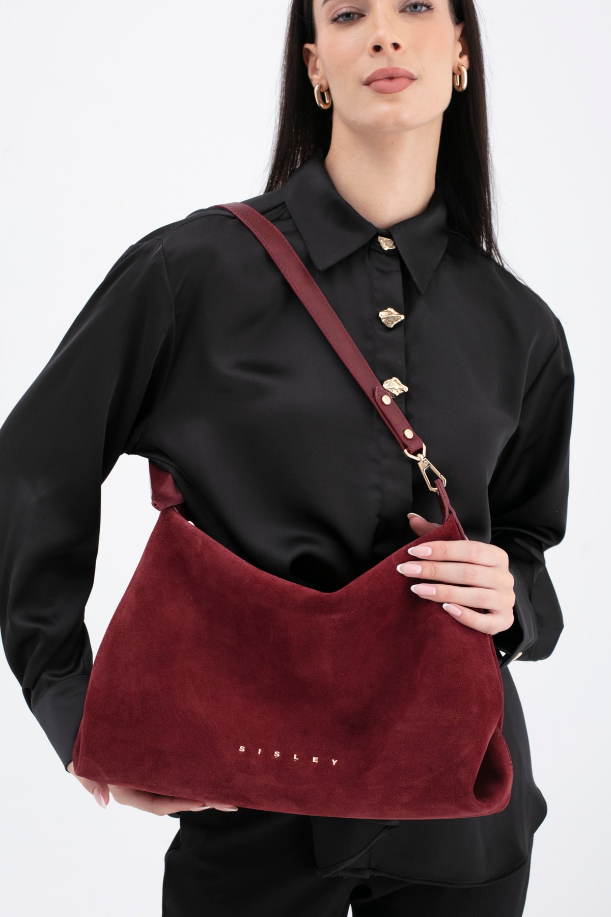 Sisley Kadın Omuz Çantası SLY_300 - Bordo