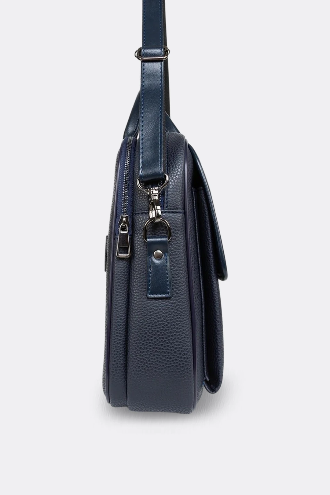 Lacivert Evrak Çantası Laptop Bölmeli