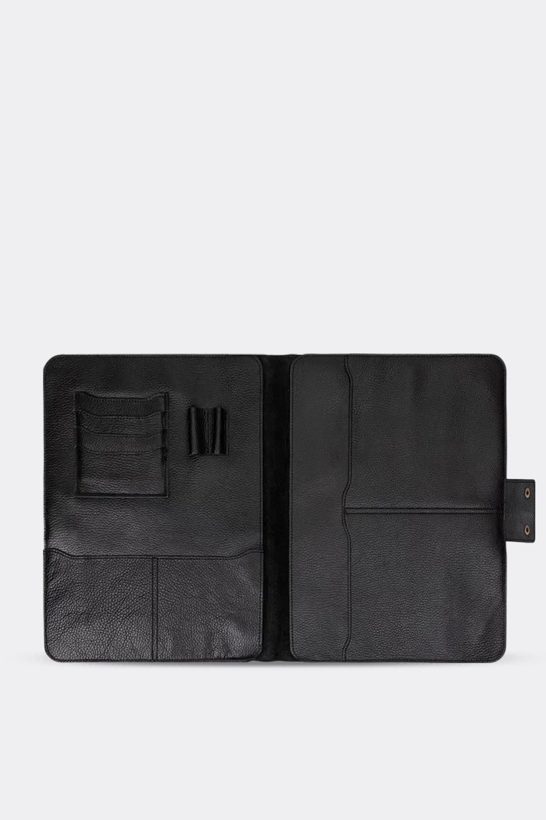 Hakiki Deri Macbook Air Pro 13-14 İnç Organizer Evrak & Laptop & Tablet Çantası - Siyah Naturel