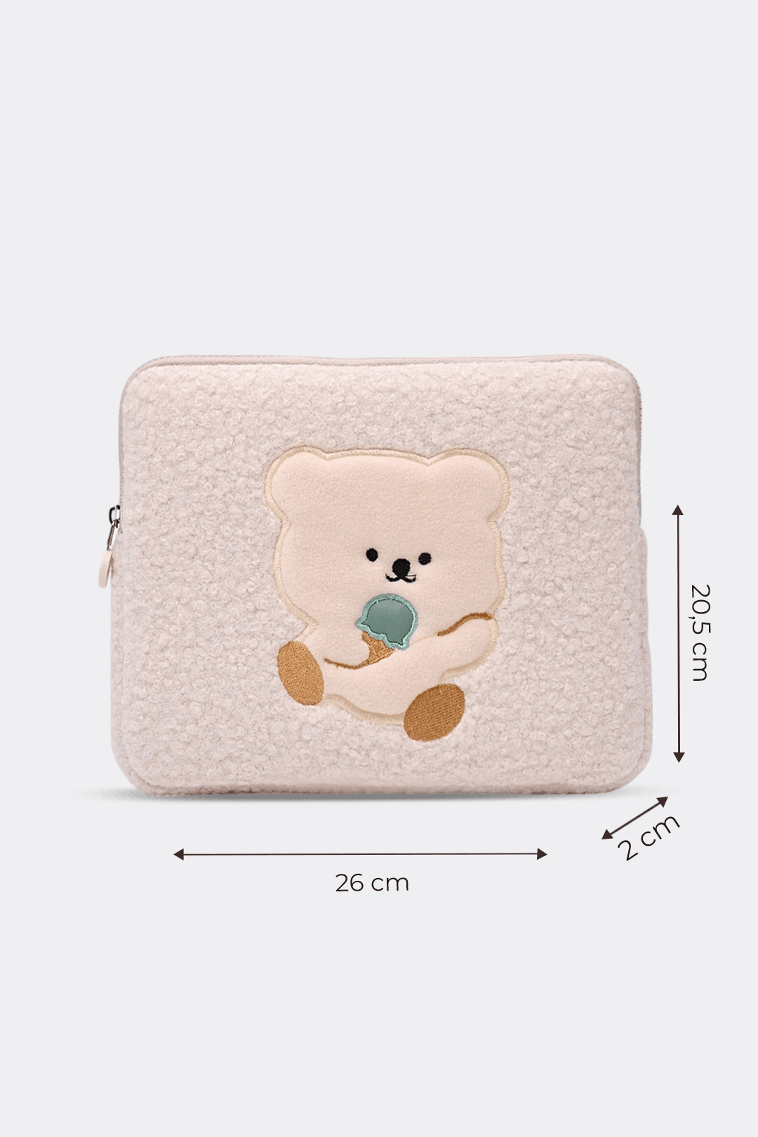 Teddy Bear Tablet Kılıfı 10” & 11” İnç Uyumlu  - Bej