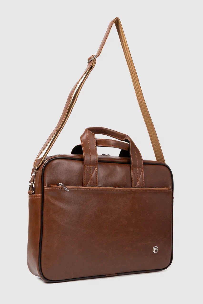 Unisex 13-14 Inç Evrak Laptop Çantası  - Taba