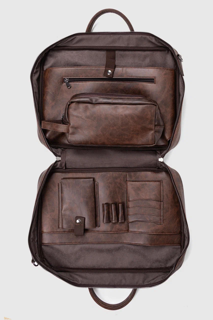 Macbook Organizer Laptop Evrak Çantası 15.6" & 16" İnç Crazy Kahve