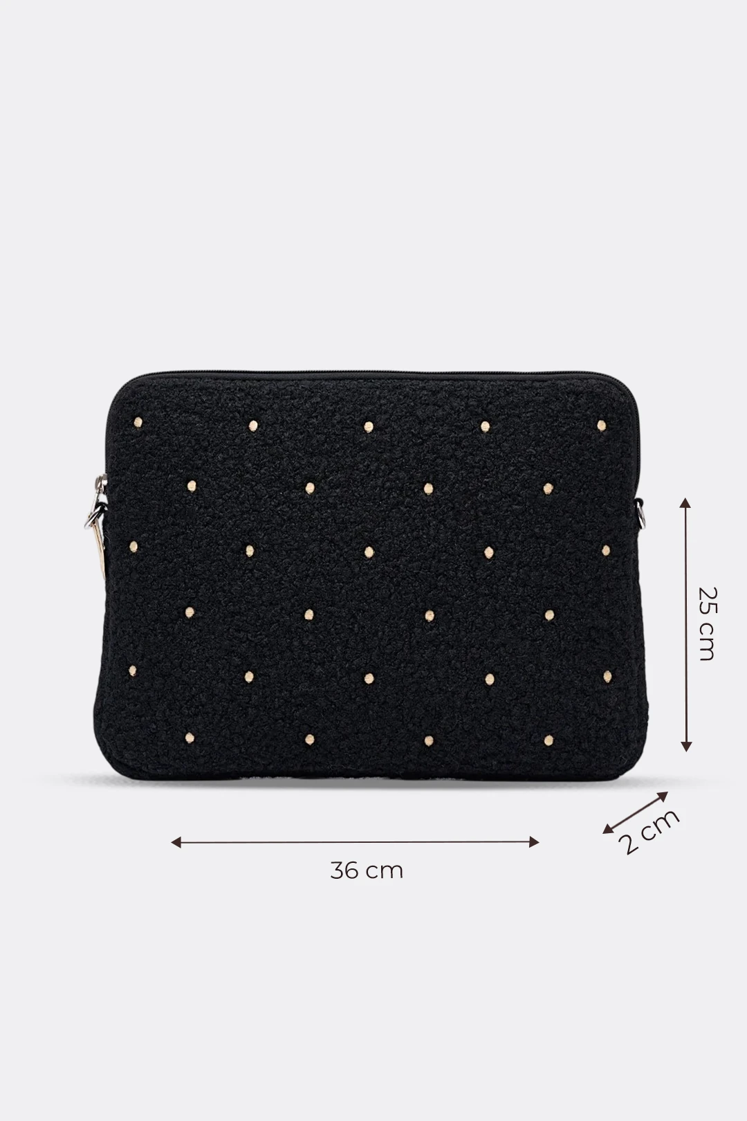 Puantiyeli Laptop Kılıfı 13" & 14" İnç Uyumlu - Siyah