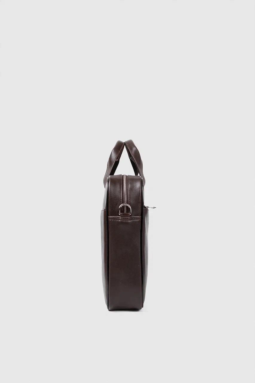 Unisex 13-14 Inç Evrak Laptop Çantası  - Kahverengi