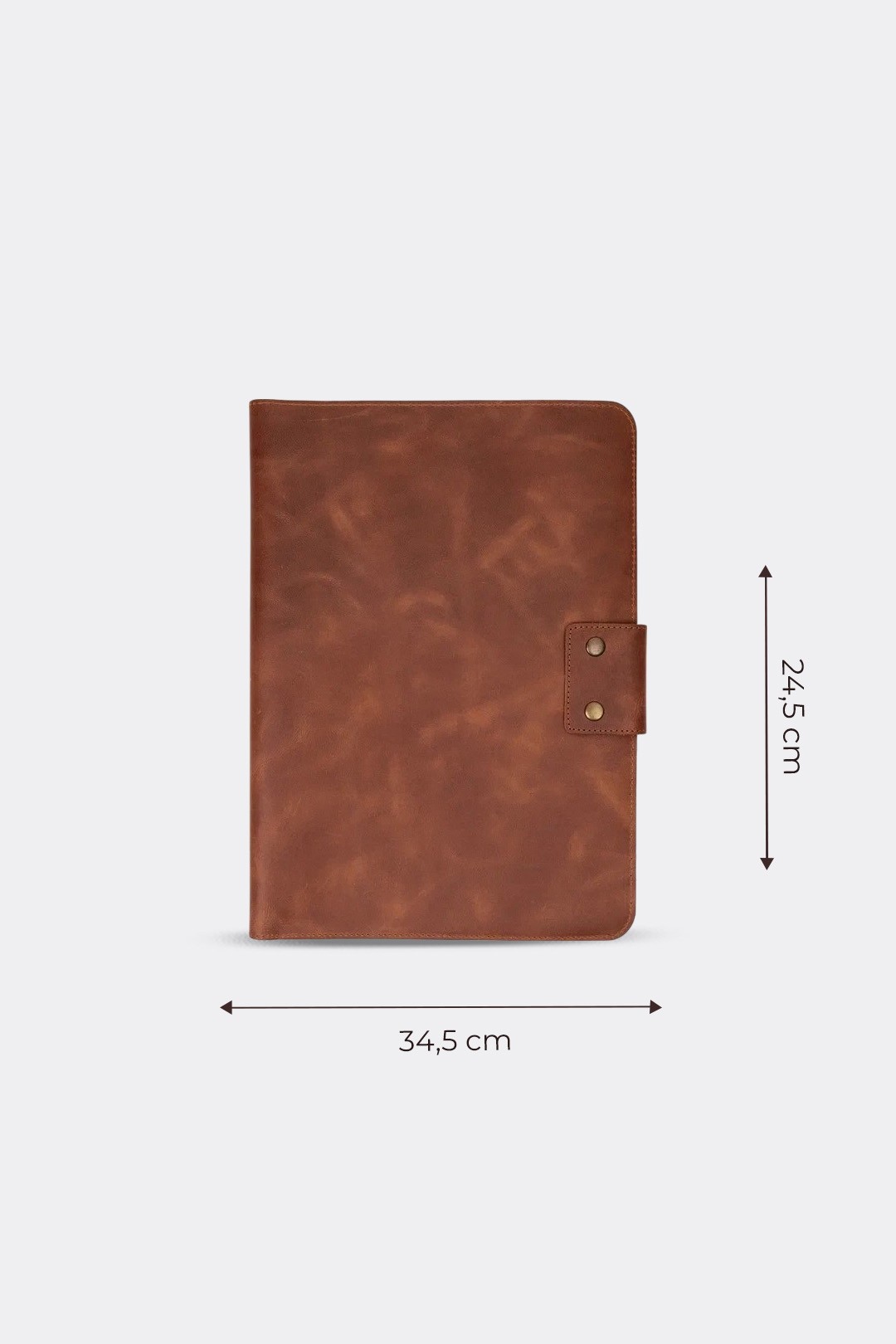 Hakiki Deri Macbook Air Pro 13-14 İnç Organizer Evrak & Laptop & Tablet Çantası - Taba