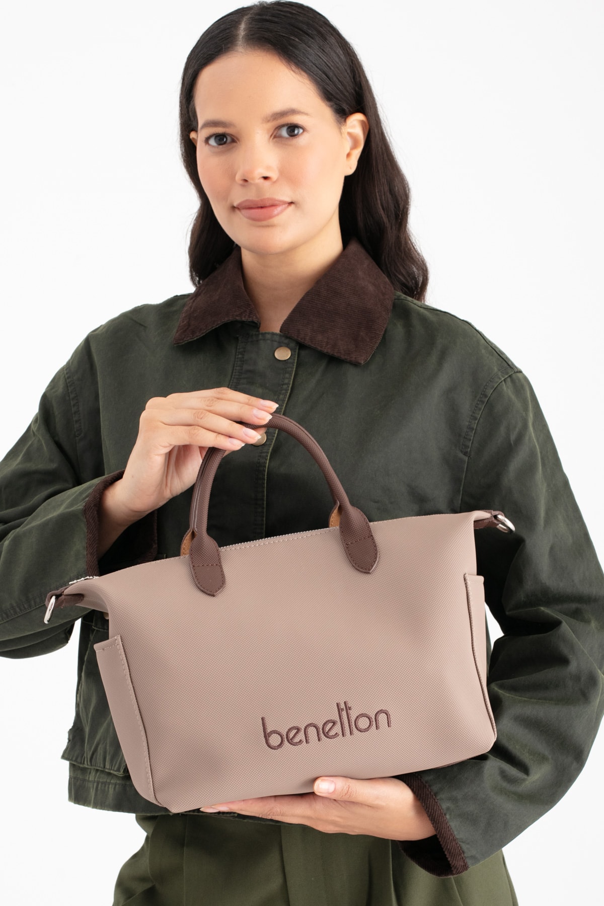 Benetton Kadın Kol Çantası BNT_1678 - Vizon-Kahve