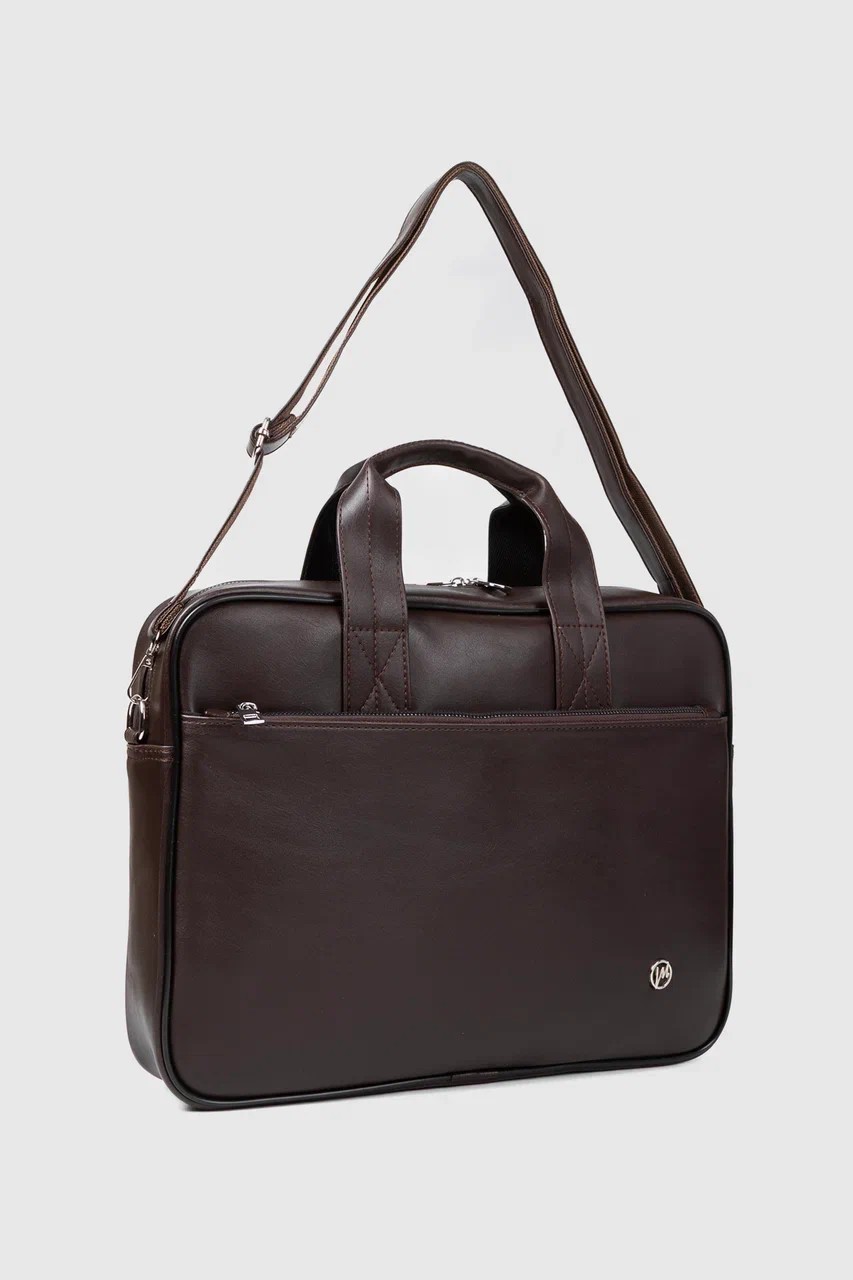 Unisex 13-14 Inç Evrak Laptop Çantası  - Kahverengi