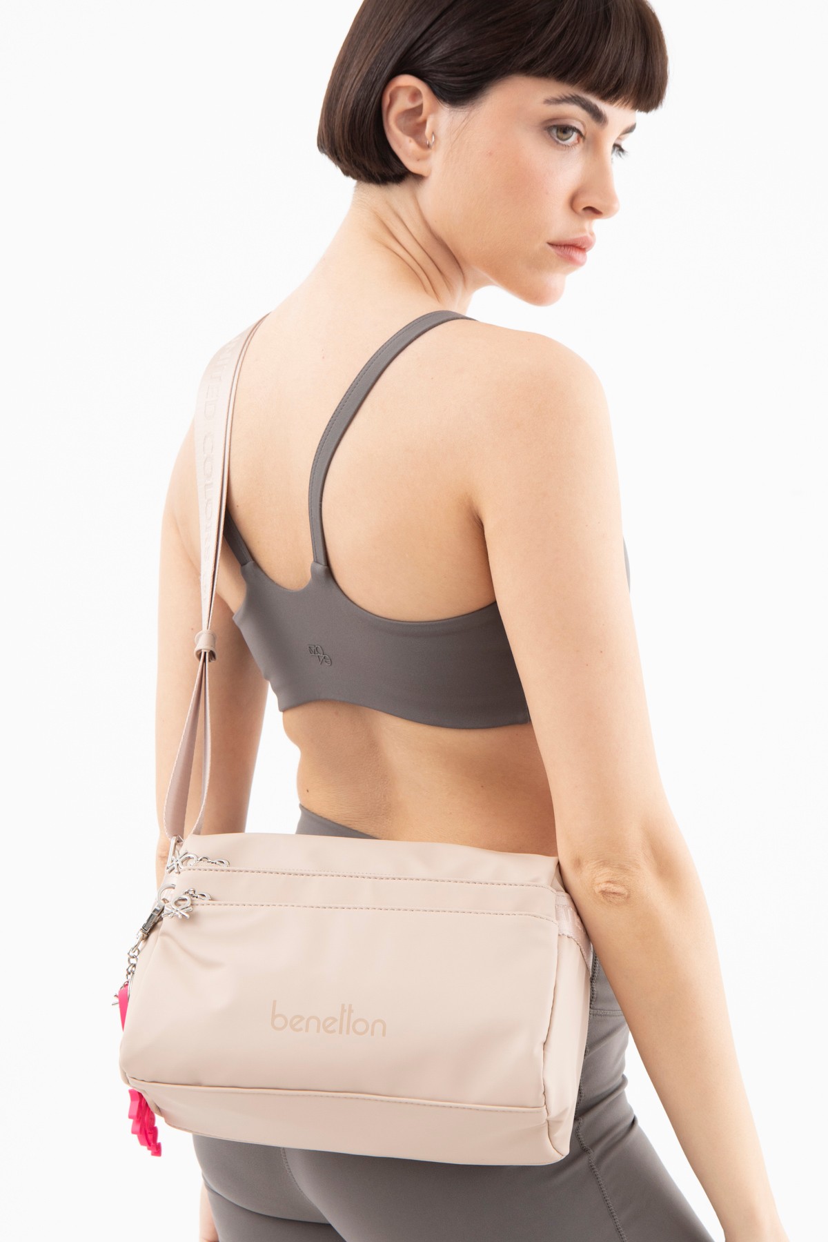 Benetton Kadın Çapraz Çanta BNT_1573 - Ten
