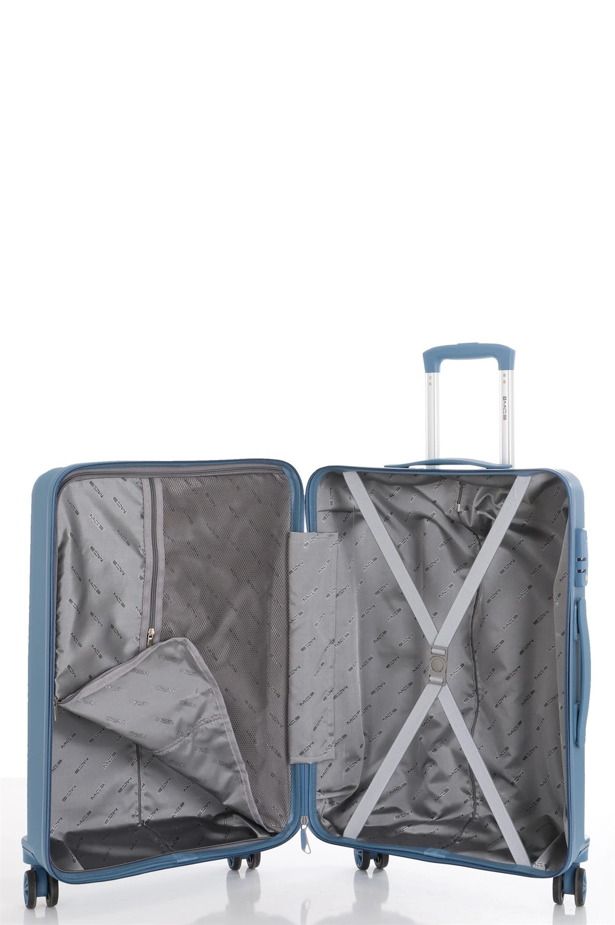 MÇS Polipropilen Orta Boy Valiz  - Sky Blue