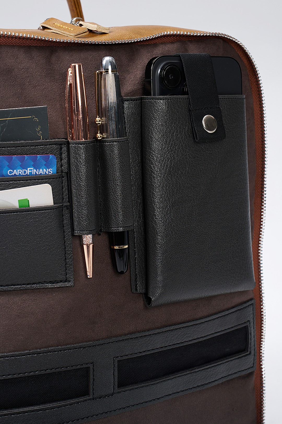 Organizer Premium Deri Sırt Laptop Çantası Unisex