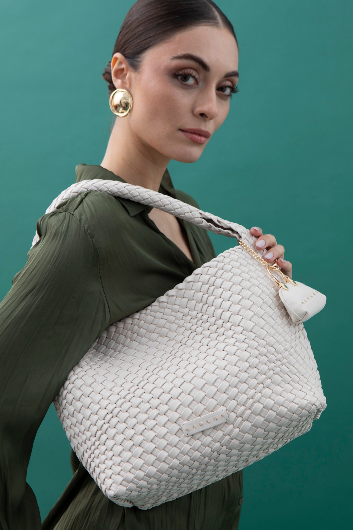 Sisley Kadın Omuz Çantası SLY_220 - Beyaz