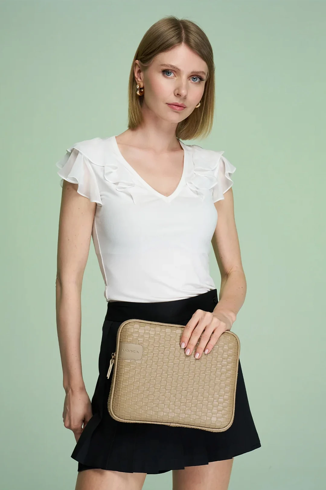 iPad Air Pro & Matepad & Galaxy & Tablet Kılıfı 11" İnç Hasır - Vizon