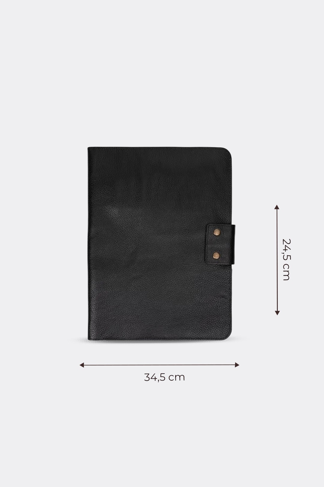 Hakiki Deri Macbook Air Pro 13-14 İnç Organizer Evrak & Laptop & Tablet Çantası - Siyah Naturel