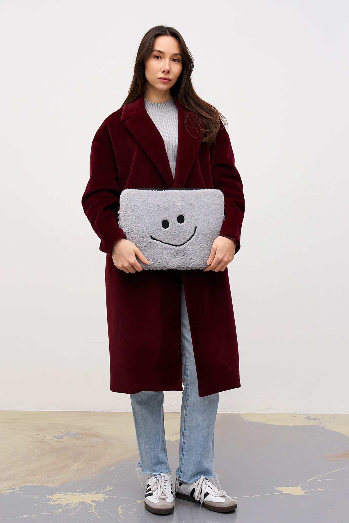 Smile Laptop Kılıfı 13" & 14" İnç Uyumlu - Duman