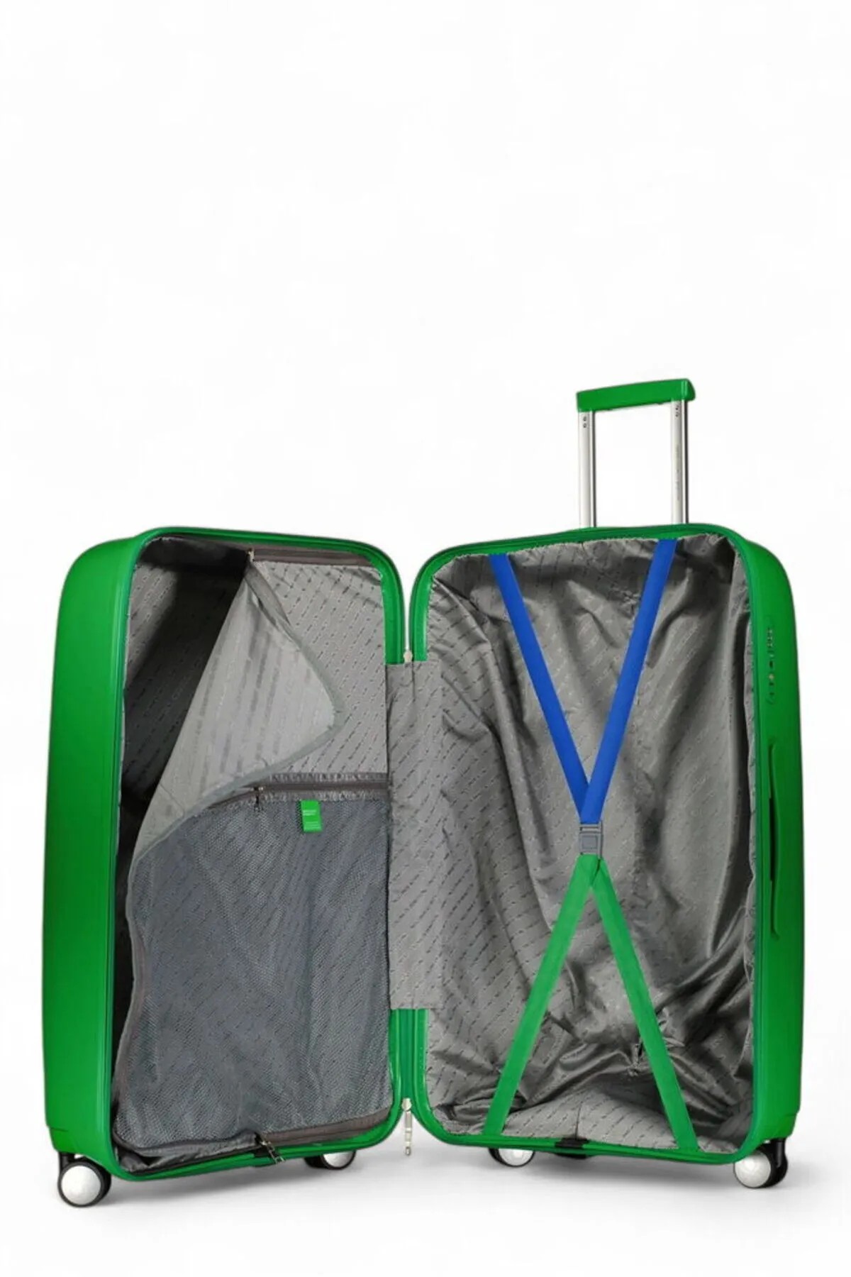 Benetton Büyük Boy Valiz Trolley 70 cm - Yeşil