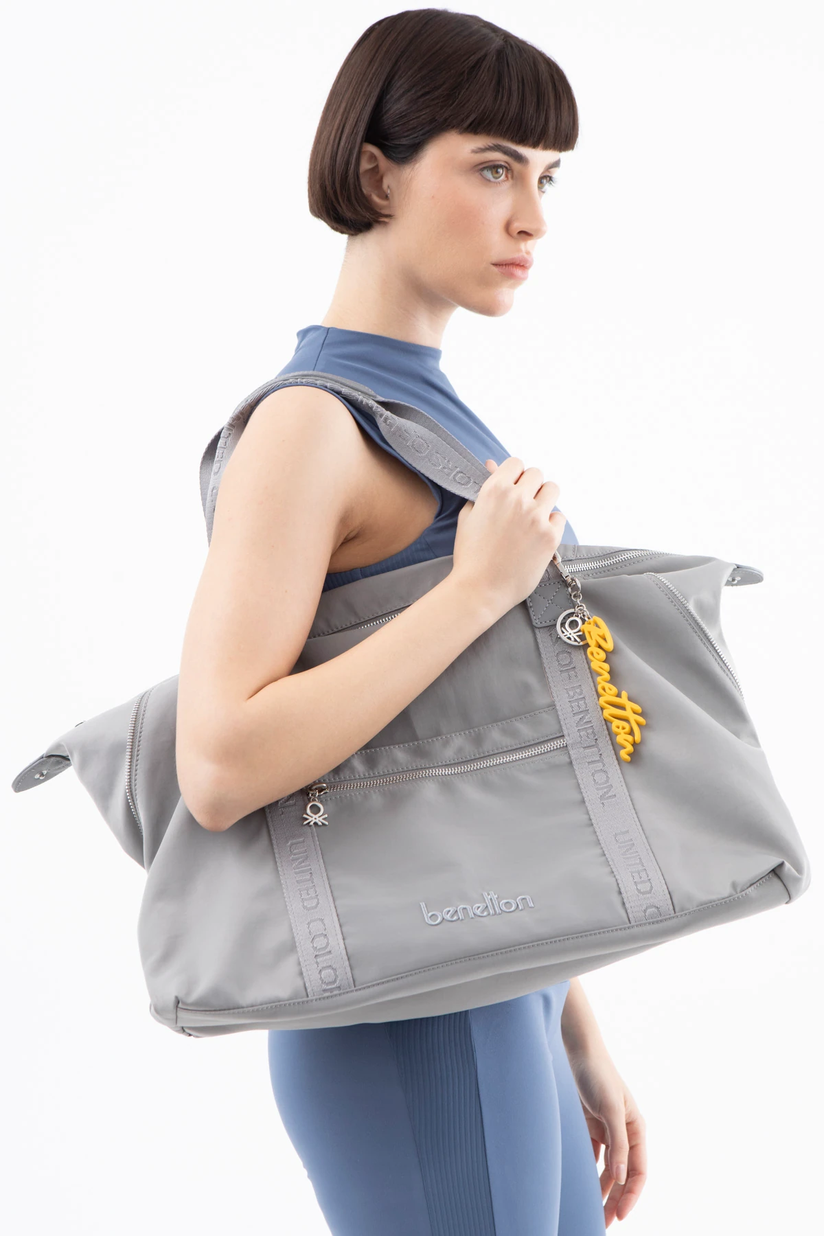 Benetton Kadın El Çantası BNT_1495 - Gri