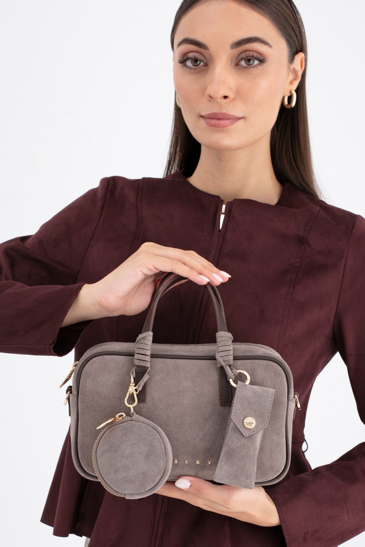 Sisley Kadın El Çantası SLY_307 - Taş-Kahve