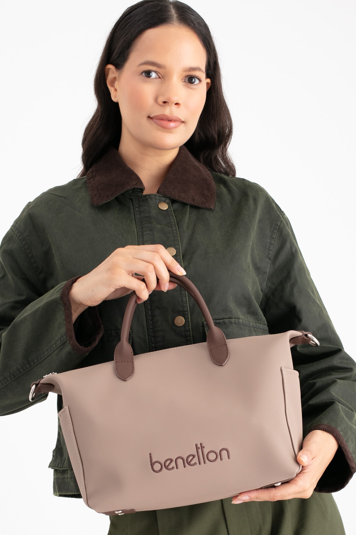 Benetton Kadın Kol Çantası BNT_1678 - Vizon-Kahve