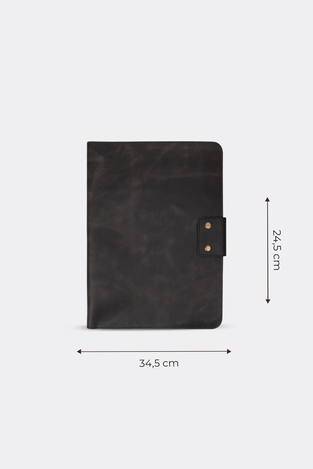 Hakiki Deri Macbook Air Pro 13-14 İnç Organizer Evrak & Laptop & Tablet Çantası - Asfalt