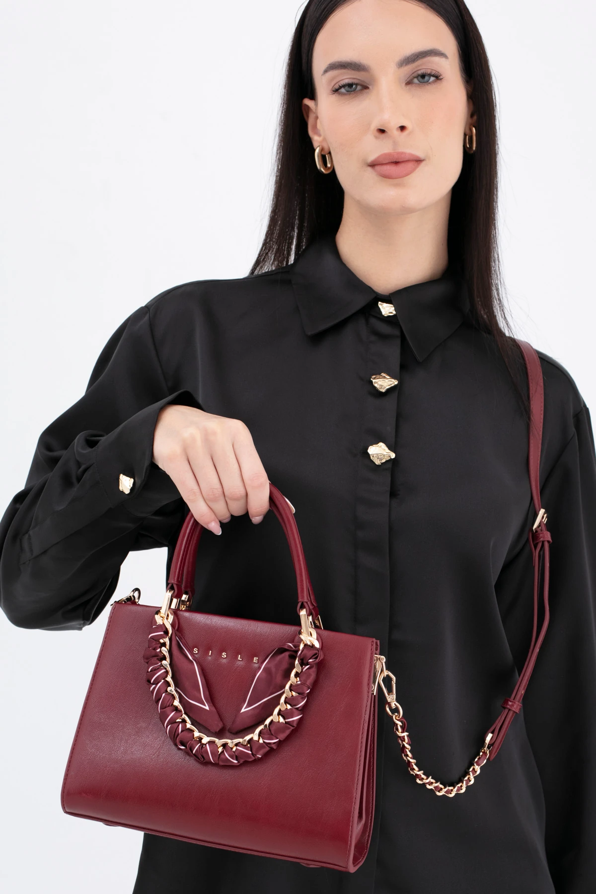 Sisley Kadın Kol Çantası SLY_270 - Bordo