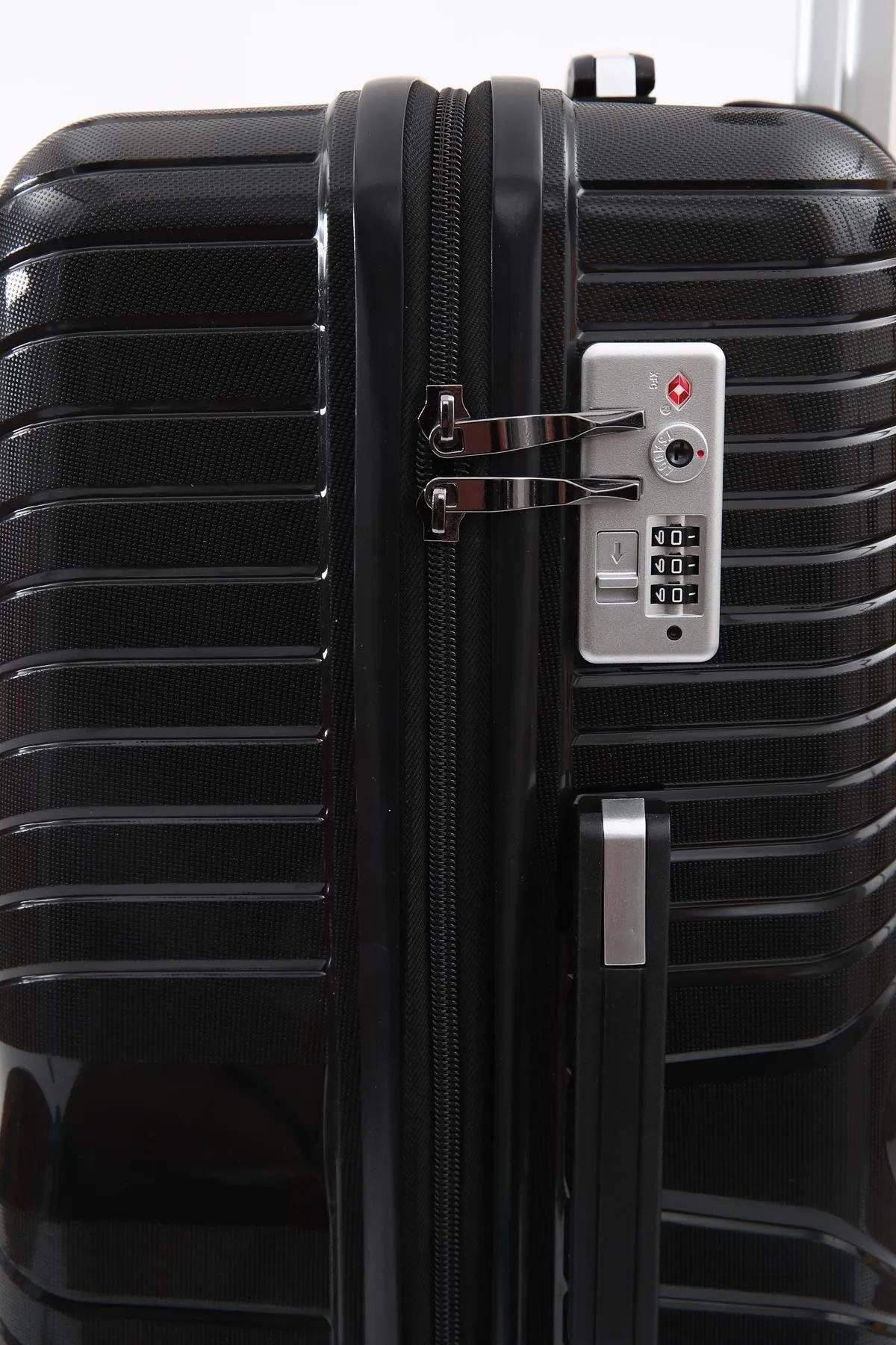 ÇÇS 5239 Polipropilen 3'lü Valiz Seti - Siyah