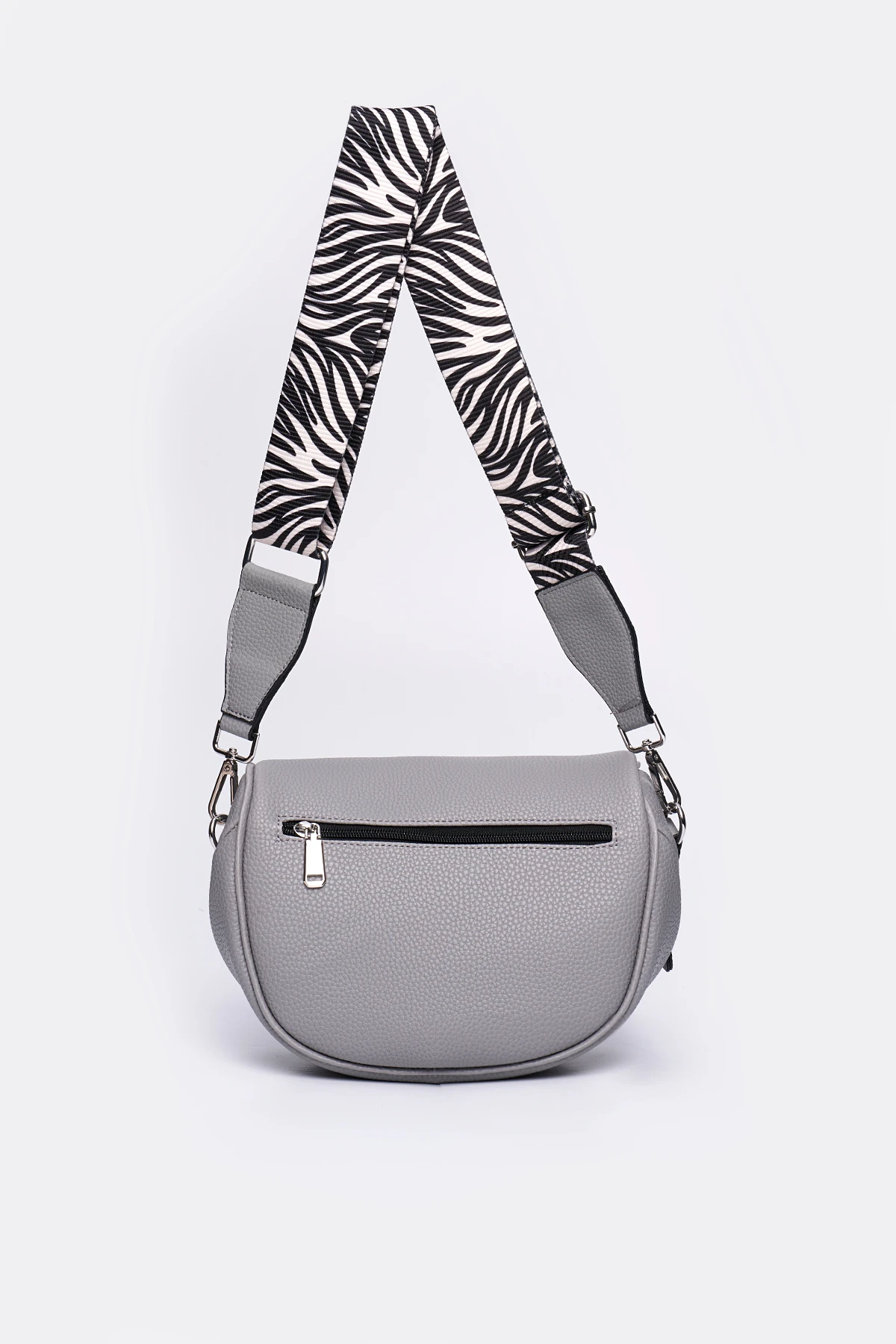 Çapraz Askılı Kadın Vücut Çantası & Body Bag - Gri