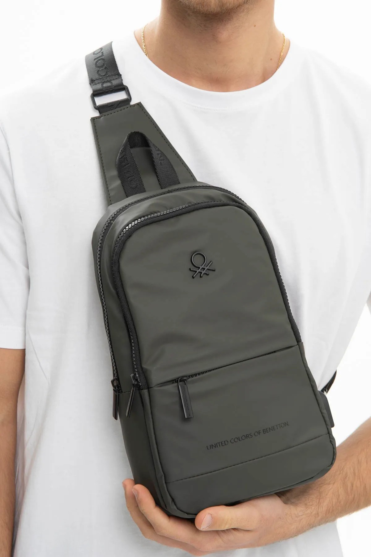 Benetton Erkek Sırt Çantası - Haki