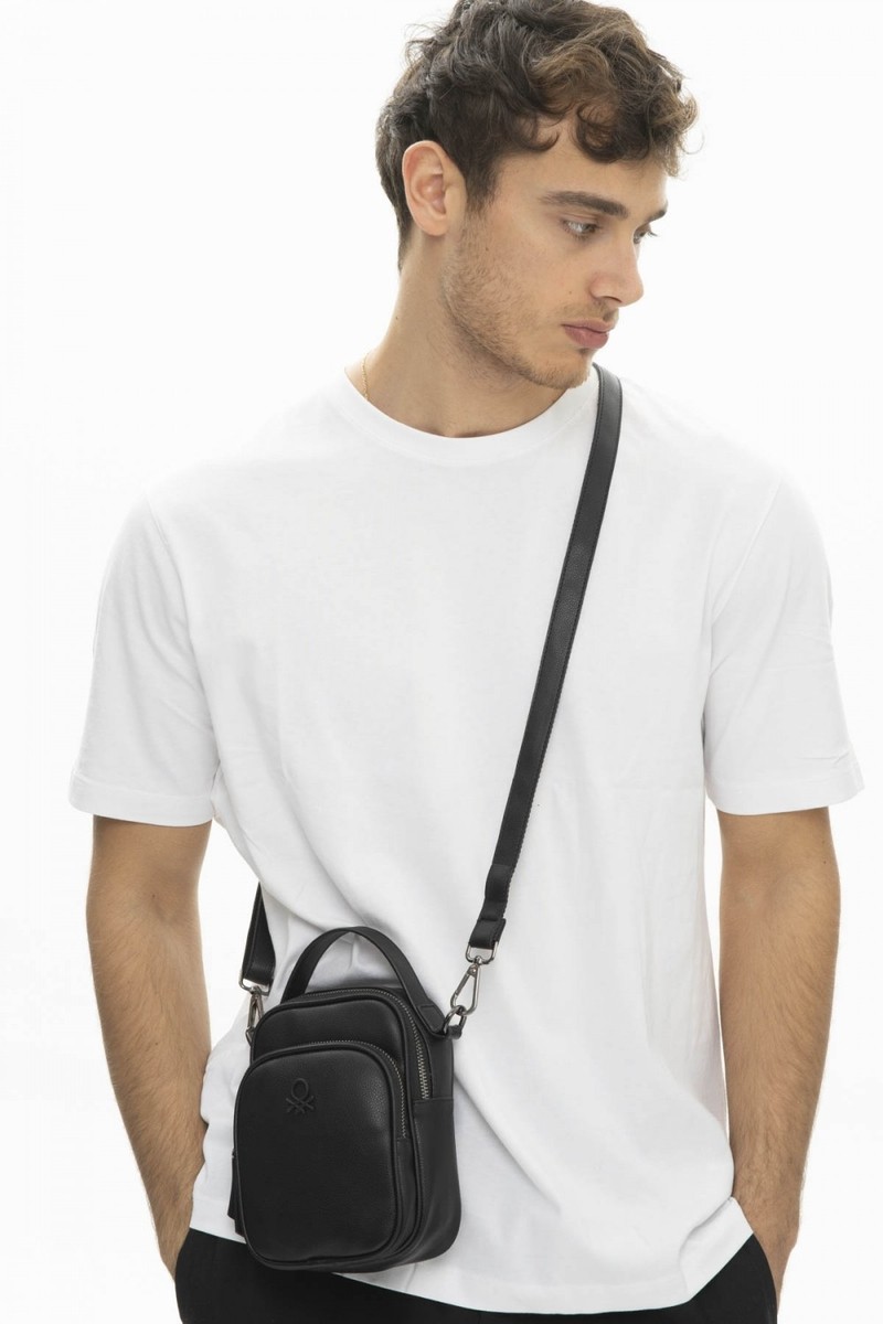 Benetton Erkek Çapraz Çanta Siyah Bnt_997