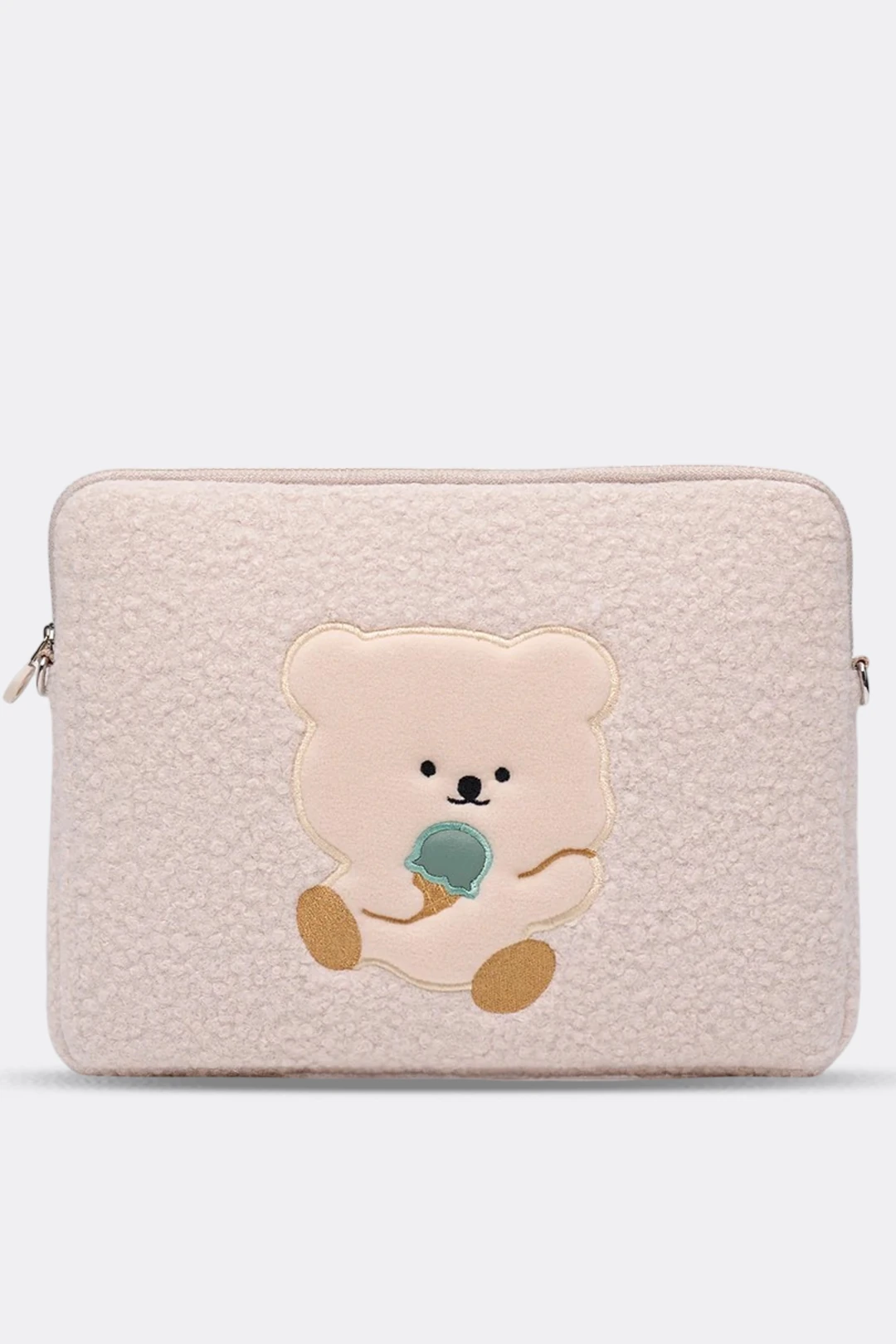 Teddy Bear Laptop Kılıfı 13" & 14" İnç Uyumlu - Bej