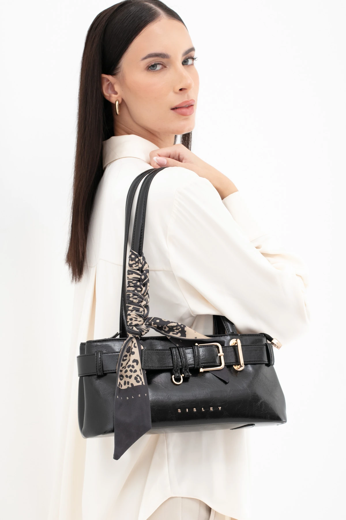 Sisley Kadın Omuz Çantası SLY_290 - Siyah