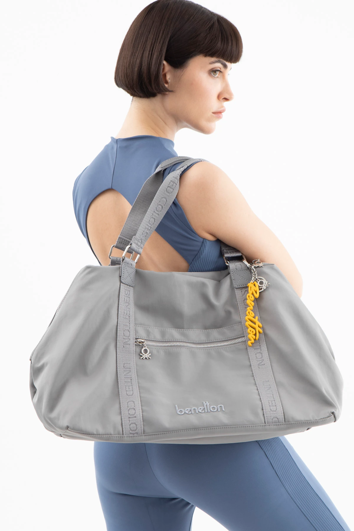 Benetton Kadın El Çantası BNT_1495 - Gri
