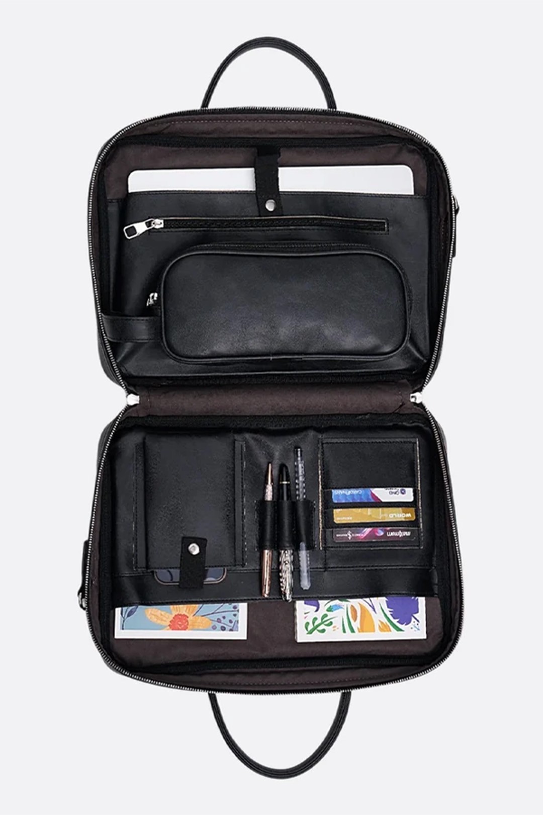 Macbook Organizer Laptop Evrak Çantası 13" & 14" İnç - Crazy Siyah