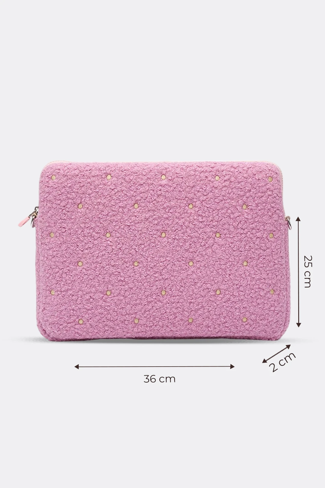 Puantiyeli Laptop Kılıfı 13" & 14" İnç Uyumlu - Pembe