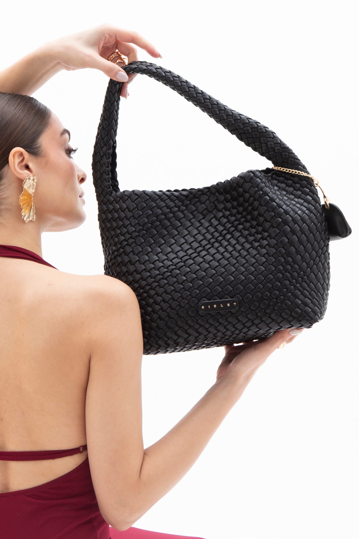 Sisley Kadın Omuz Çantası SLY_220 - Siyah