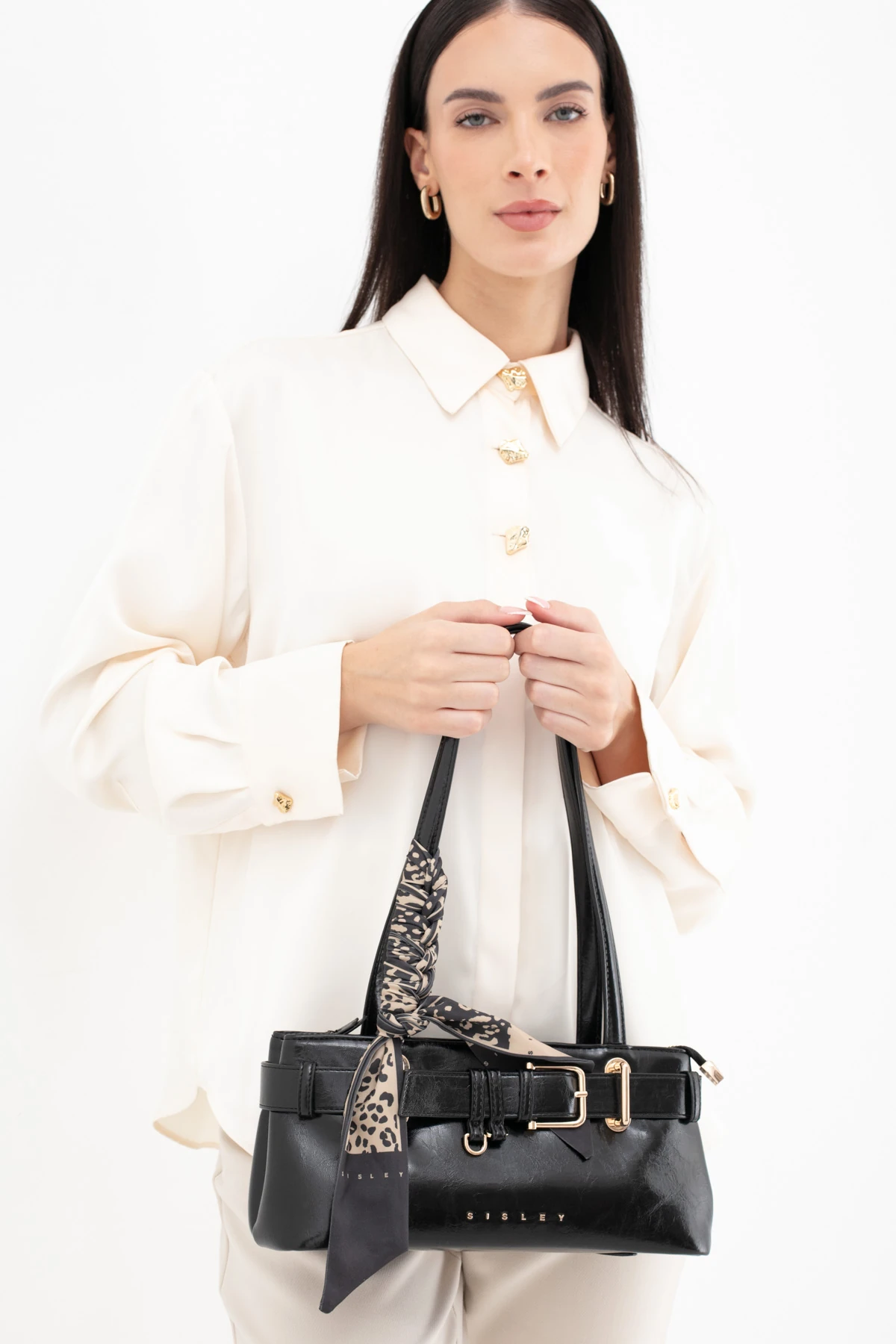 Sisley Kadın Omuz Çantası SLY_290 - Siyah