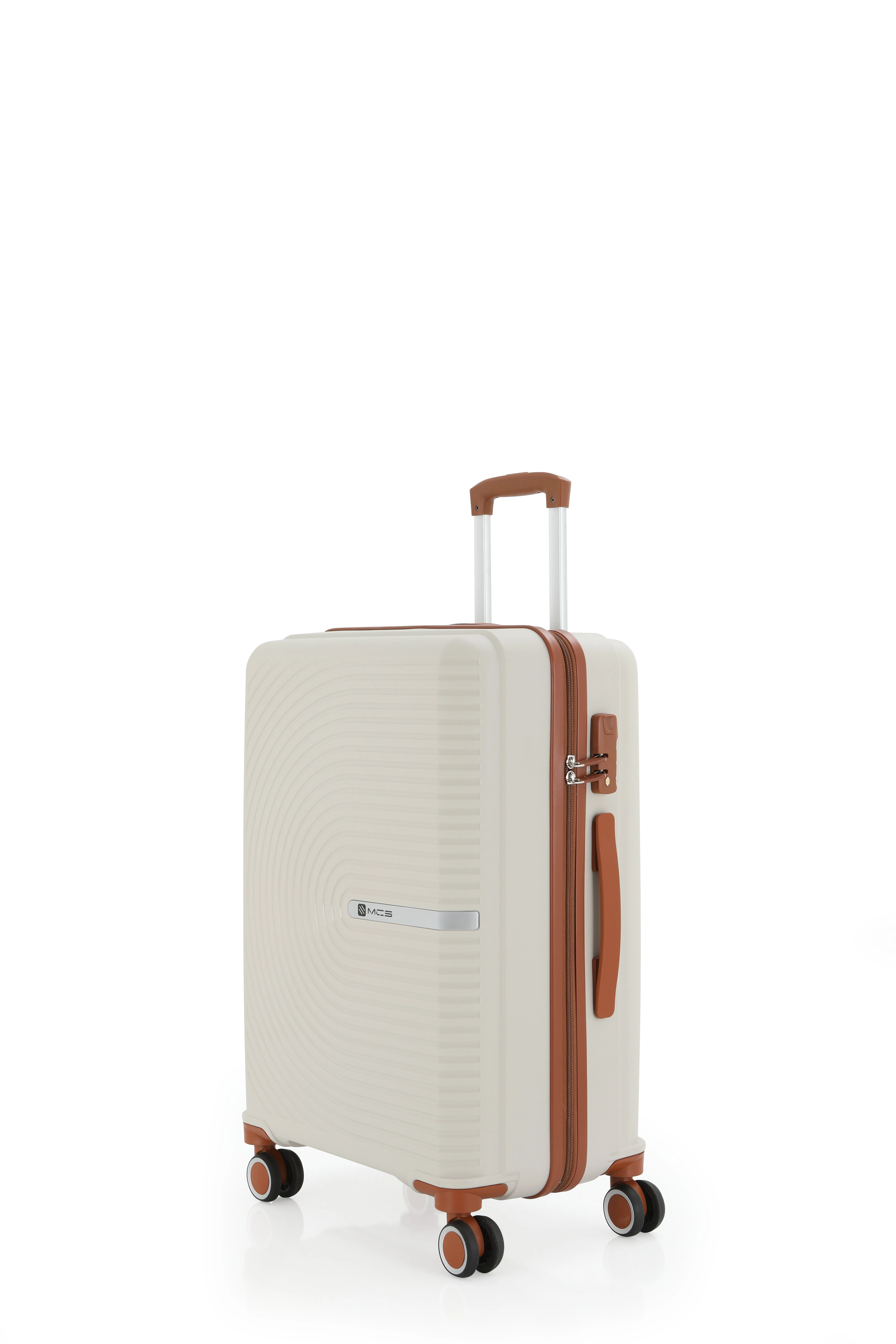 MÇS Polipropilen Orta Boy Valiz  - Kemik-Kahverengi