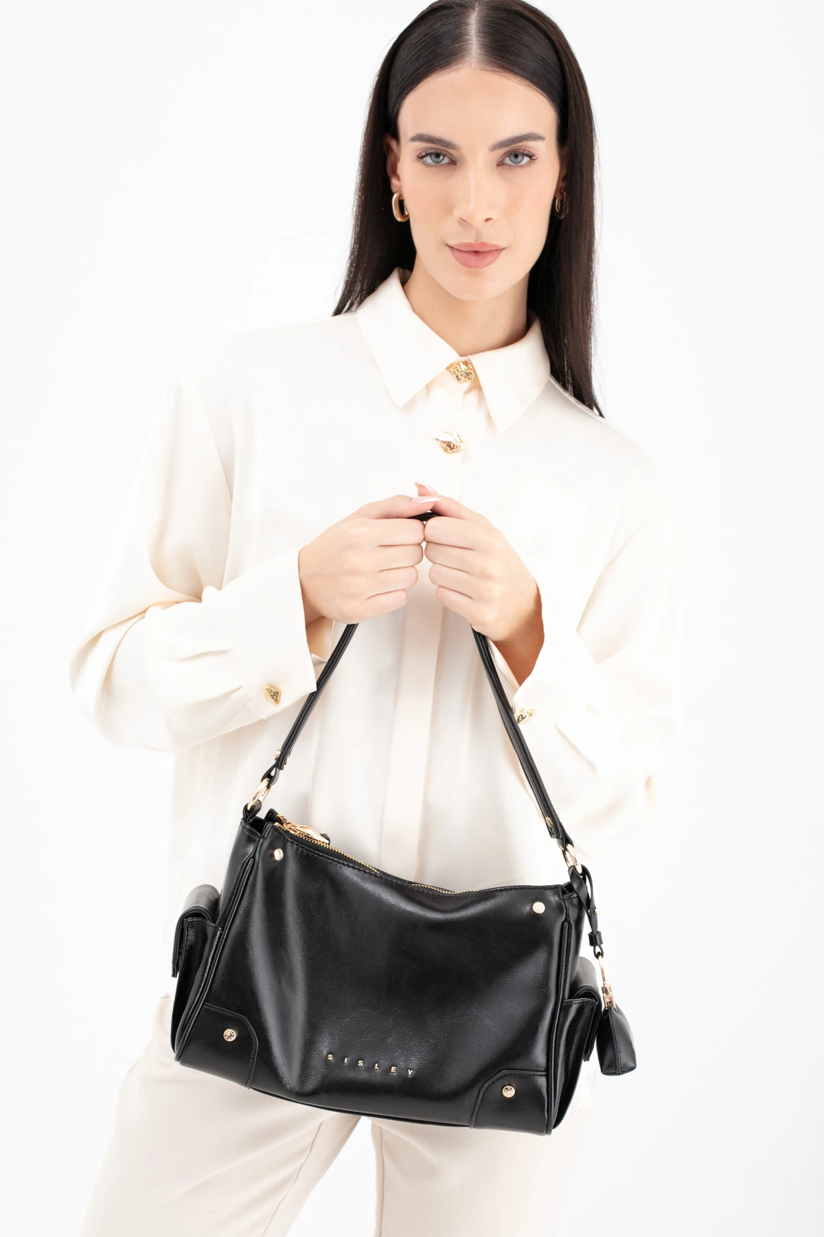 Sisley Kadın Omuz Çantası SLY_298 - Siyah