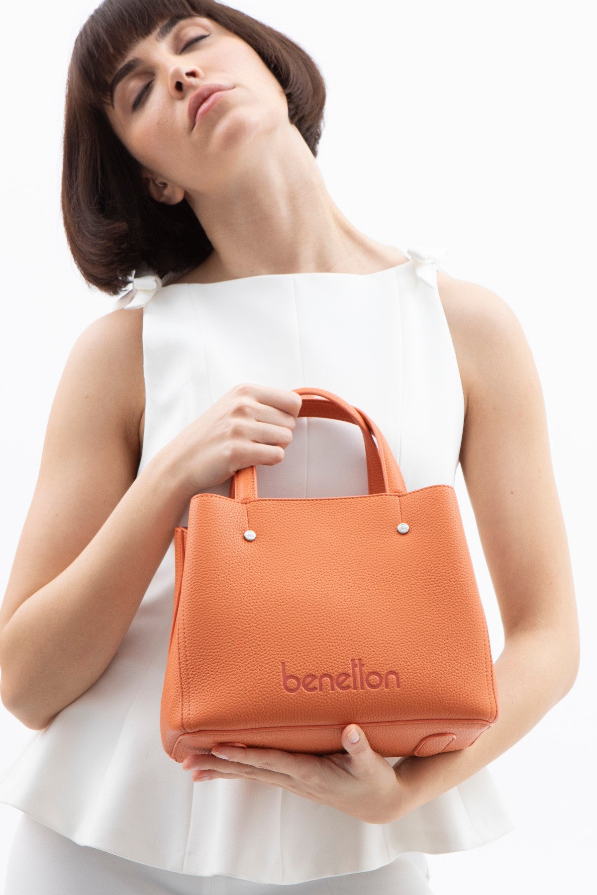 Benetton Kadın El Çantası BNT_1507 - Turuncu
