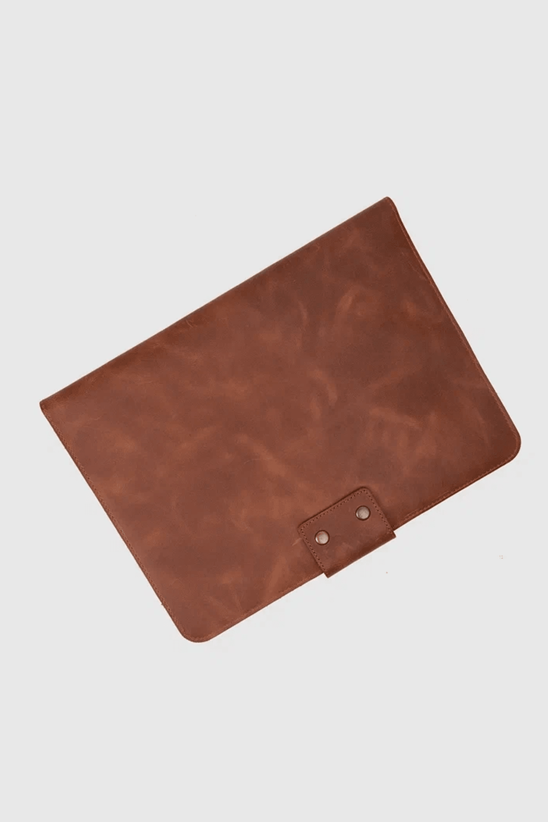 Hakiki Deri Macbook Air Pro 13-14 İnç Organizer Evrak & Laptop & Tablet Çantası - Taba