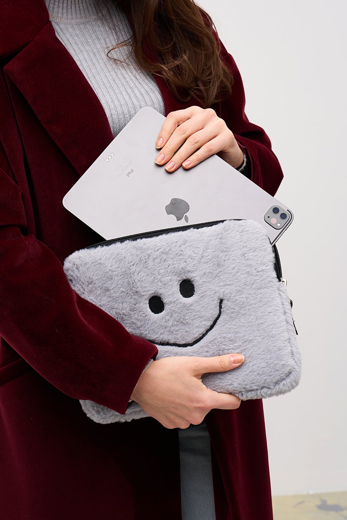 Smile Tablet Kılıfı 10” & 11” İnç Uyumlu  - Duman