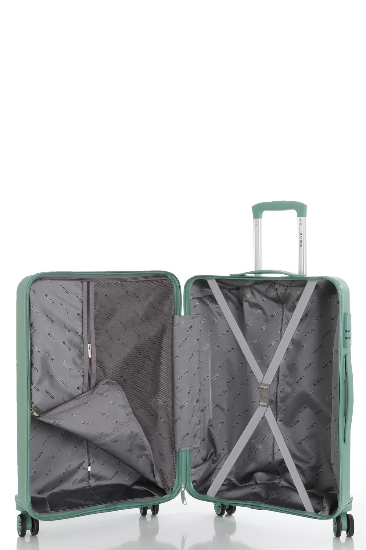 MÇS Polipropilen Orta Boy Valiz  - Su Yeşili