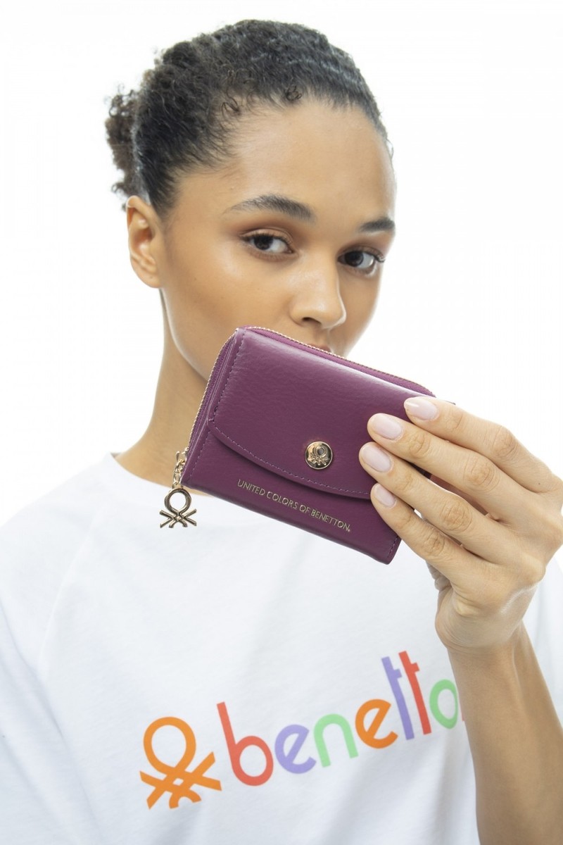 Benetton Kadın Cüzdan Mürdüm Bnt_668