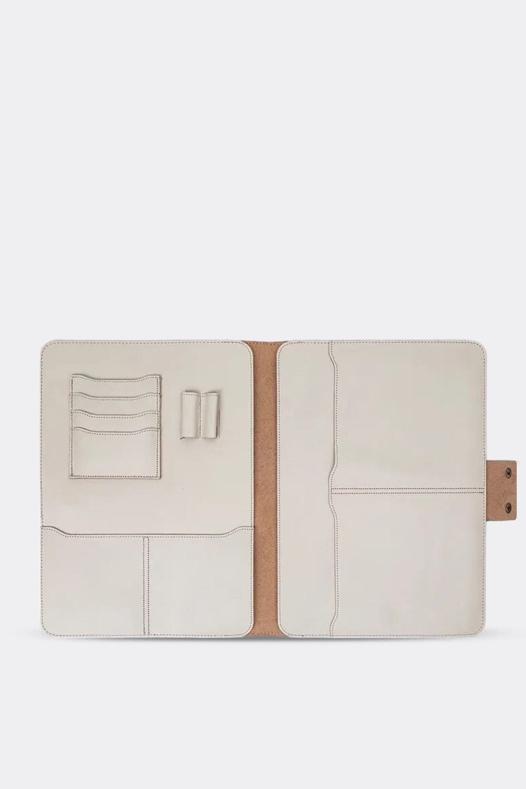 Hakiki Deri Macbook Air Pro 13-14 İnç Organizer Evrak & Laptop & Tablet Çantası - Bej